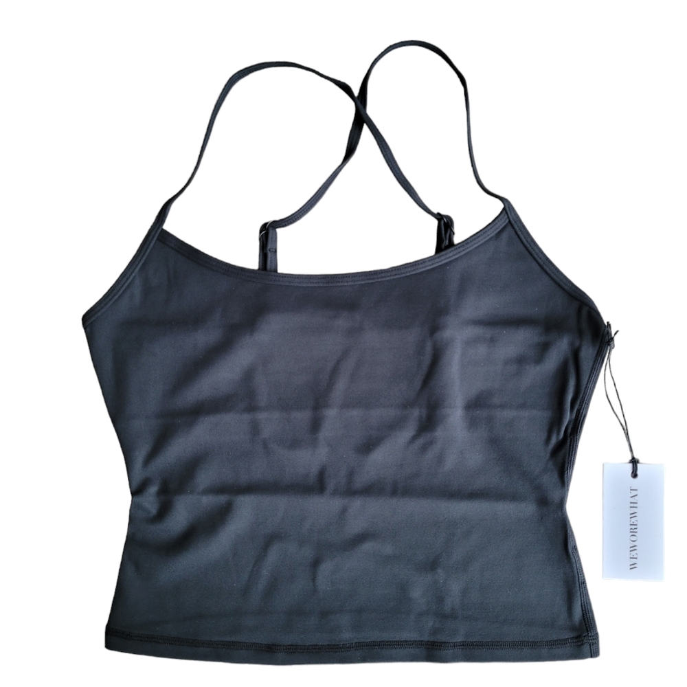 WeWoreWhat‎ Black Solid Cami Top Size M